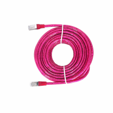 CAT. 6E FTP STRAND CABLE [TRANSPARENT RED] (10M)