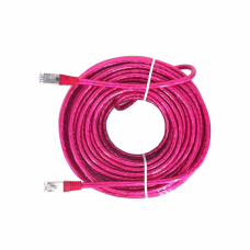 CAT. 6E FTP STRAND CABLE [TRANSPARENT RED] (20M)