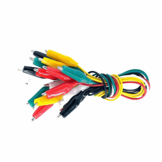 CROCODILE CLIP CABLE SET (10-PIECE / 5-COLOUR) (30CM)