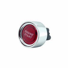 BUTTON SWITCH MOMENTARY PANEL MOUNT 20mm WITH LED RED 12/24V 50A SPST