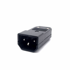 COMPUTER IEC C14 AC POWER MALE CONNECTOR (10A) (250V AC)