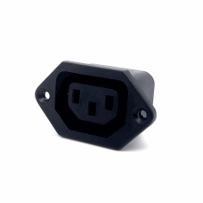 COMPUTER IEC C13 AC POWER PANEL MOUNT FEMALE CONNECTOR (10A) (250V AC)