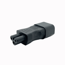 CLOVER FEMALE (C5) TO IEC MALE (C14) ADAPTOR (2.5A/10A) (250V AC)