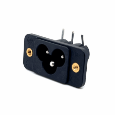 CLOVER AC POWER PANEL MOUNT MALE CONNECTOR (2.5A) (250V AC)