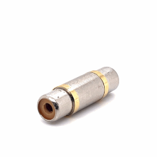 RCA FEMALE TO RCA FEMALE ADAPTOR (GOLD)