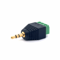 3.5MM STEREO MALE TO 3-PIN CONNECTOR (SCREW TYPE)