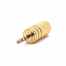 3.5MM STEREO FEMALE TO 2.5MM STEREO MALE ADAPTOR (FULL METAL GOLD)