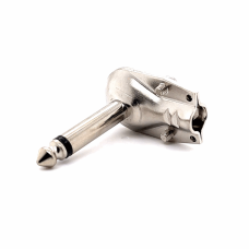 6.35MM MONO MALE ANGLE CONNECTOR (METAL) (FLAT)