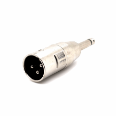 XLR (CANNON) MALE TO 6.35MM STEREO MALE ADAPTOR