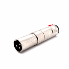 XLR (CANNON) MALE TO 6.35MM MONO FEMALE ADAPTOR (LOCK TYPE)