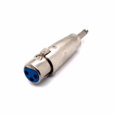 XLR (CANNON) FEMALE TO 6.35MM MONO MALE ADAPTOR