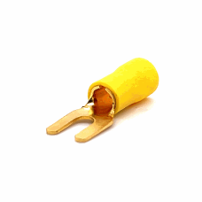 SPADE MALE CONNECTOR (GOLD) (YELLOW)
