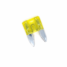 CAR BLADE MINI FUSE (20A) (YELLOW) (10-PIECE PACK)