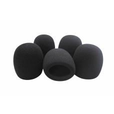 MICROPHONE SPONGE (5-PACK) (BLACK)