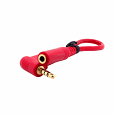 3.5MM TRRS ANGLE MALE TO 3.5MM TRS FEMALE CABLE (15CM) (MICROPHONE USE ONLY)