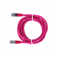 CAT. 6E FTP STRAND CABLE [TRANSPARENT RED] (2M)