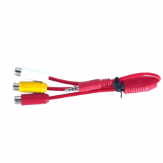 3.5MM STEREO MALE X 4 CONNECTOR TO 3RCA FEMALE CABLE (15CM)