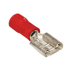 Lug Conn Blade Female Part-Ins 6.4mm Red 10pcs