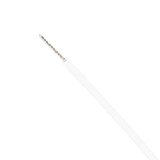 EQUIPMENT CABLE SOLID 0.28mm WHITE 1m
