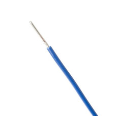 EQUIPMENT CABLE SOLID 0.28mm BLUE 1m