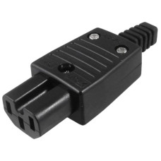 CONNECTOR IEC C15 PLUG KEYED FEMALE INLINE 10A 250V