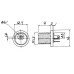 DC PANEL MOUNT MALE CONNECTOR (2.1MM X 5.5MM)