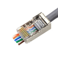 RJ45 PLUG SHIELDED CAT6 FEED THROUGH