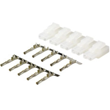 CONNECTOR TAMIYA PLUG 2-PIN INLINE CRIMP 5-PACK
