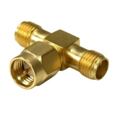 SMA ADAPTOR SPLITTER SMA REVERSE PLUG TO 2x SOCKETS