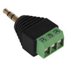 CONNECTOR INLINE 3.5MM PLUG BREAKOUT ADAPTOR 3POLE 1A