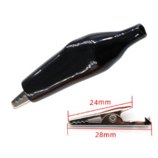 CROCODILE CLIP 28MM BLACK