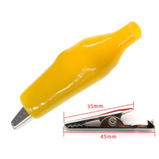 CROCODILE CLIP 45MM YELLOW