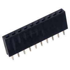 HEADER PINS SIL SOCKET STRAIGHT 10W 2.54mm PITCH