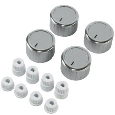 KNOB D-SHAFT SILVER FOR APPLIANCE SET OF 4pcs