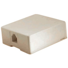 WALL MOUNT SOCKET RJ45 SINGLE, SCREWS CONNECT