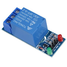 RELAY MODULE 5Vdc 10A SPDT WITH LEDs, SCREW CONNECT, LOW/HIGH LEVEL TRIGGER