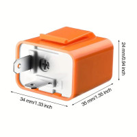 RELAY FLASHER UNIT FOR MOTORCYCLE 12V, 21W - SPEED ADJUST