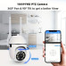 WIFI CAMERA WIRELESS INDOOR, 360° ROTATING VIEW, 2MPX 1080P