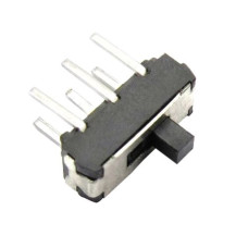 SLIDE SWITCH DPDT 12Vdc 100mA 2-POSITION 6-PIN