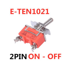 TOGGLE SWITCH SPST 250V 15A 2-POSITION 2-PIN