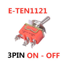 TOGGLE SWITCH SPDT 250V 15A 2-POSITION 3-PIN