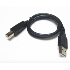 BLACK USB CABLE FOR PRINTING 50CM