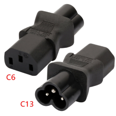 IEC320 C13 FEMALE TO  C6 MALE  POWER CONVERTER