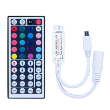 MINI 44KEY RGB CONTROLLER IR REMOTE CONTROLLER WITH MINI RECEIVER FOR 3528 5050 RGB LED STRIP LIGHT