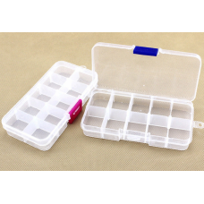 COMPONENT PLASTIC BOX SIZE 10 SLOT 13*6.6*2.2CM