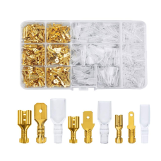 GOLD 270PCS ASSORTMENT KIT 2.8/4.8/6.3MM CONNECTOR CRIMP TERMINAL BLOCK