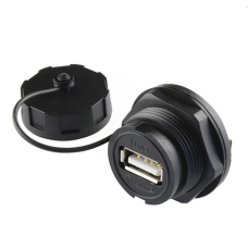 WATERPROOF USB 3.0 CONNECTOR - PANEL MOUNT  (FEMALE TO FEMALE)