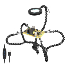 REPAIRING  SOLDERING IRON 5 HELP HAND BLACK WITH MAGNIFIER