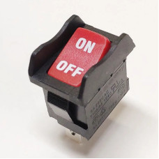 ROCKER SWITCH WITH ANTI-ERROR BAFFLE R19A DOUBLE RED 15X21 ON-OFF
